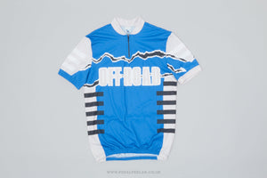 Rodeo 'Off Road' Blue and Grey Medium Classic Cycling Jersey - Pedal Pedlar - Clothing For Sale