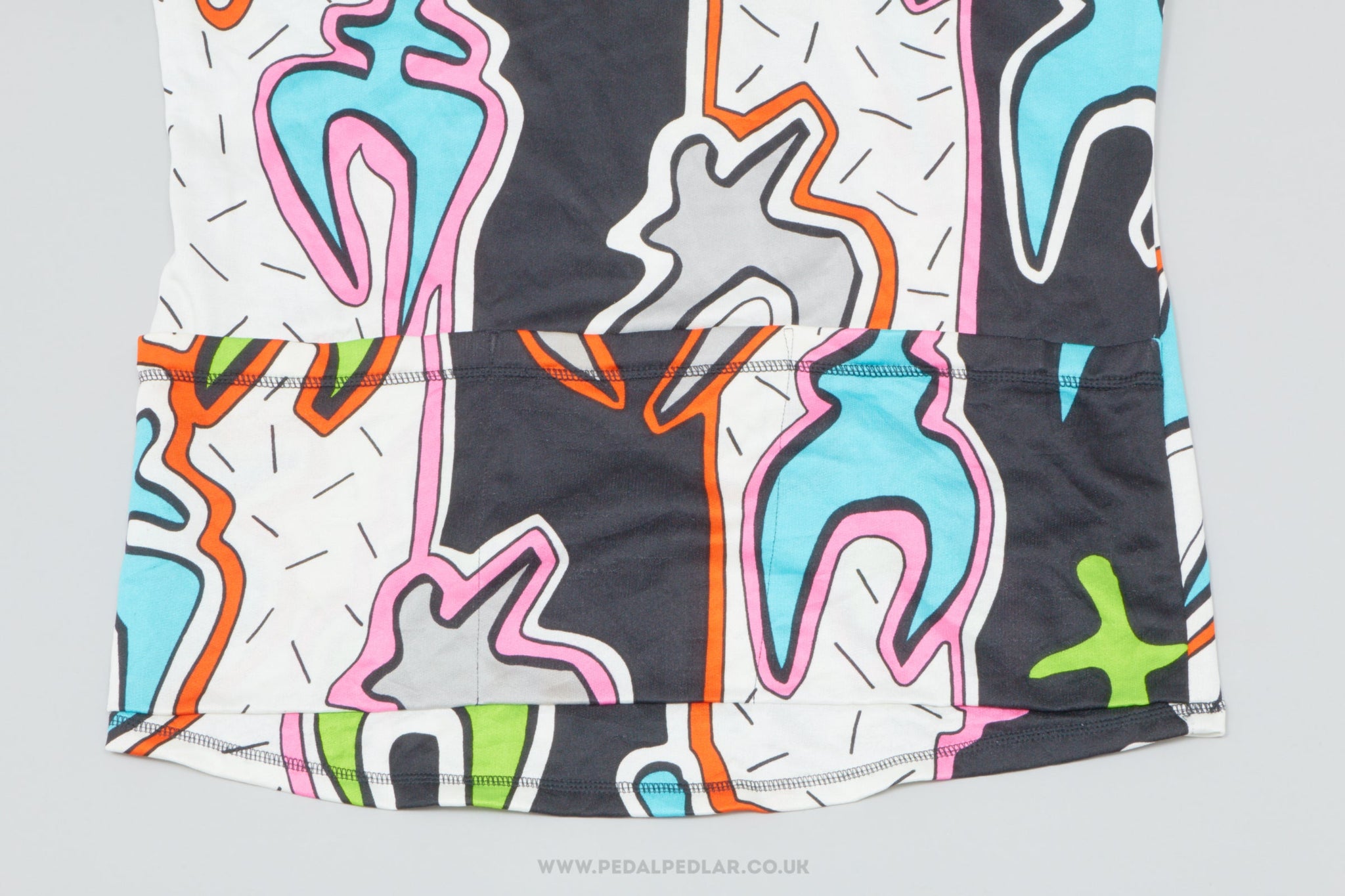Elho 'Freestyle' Patterned Large Vintage Cycling Jersey - Pedal Pedlar - Clothing For Sale