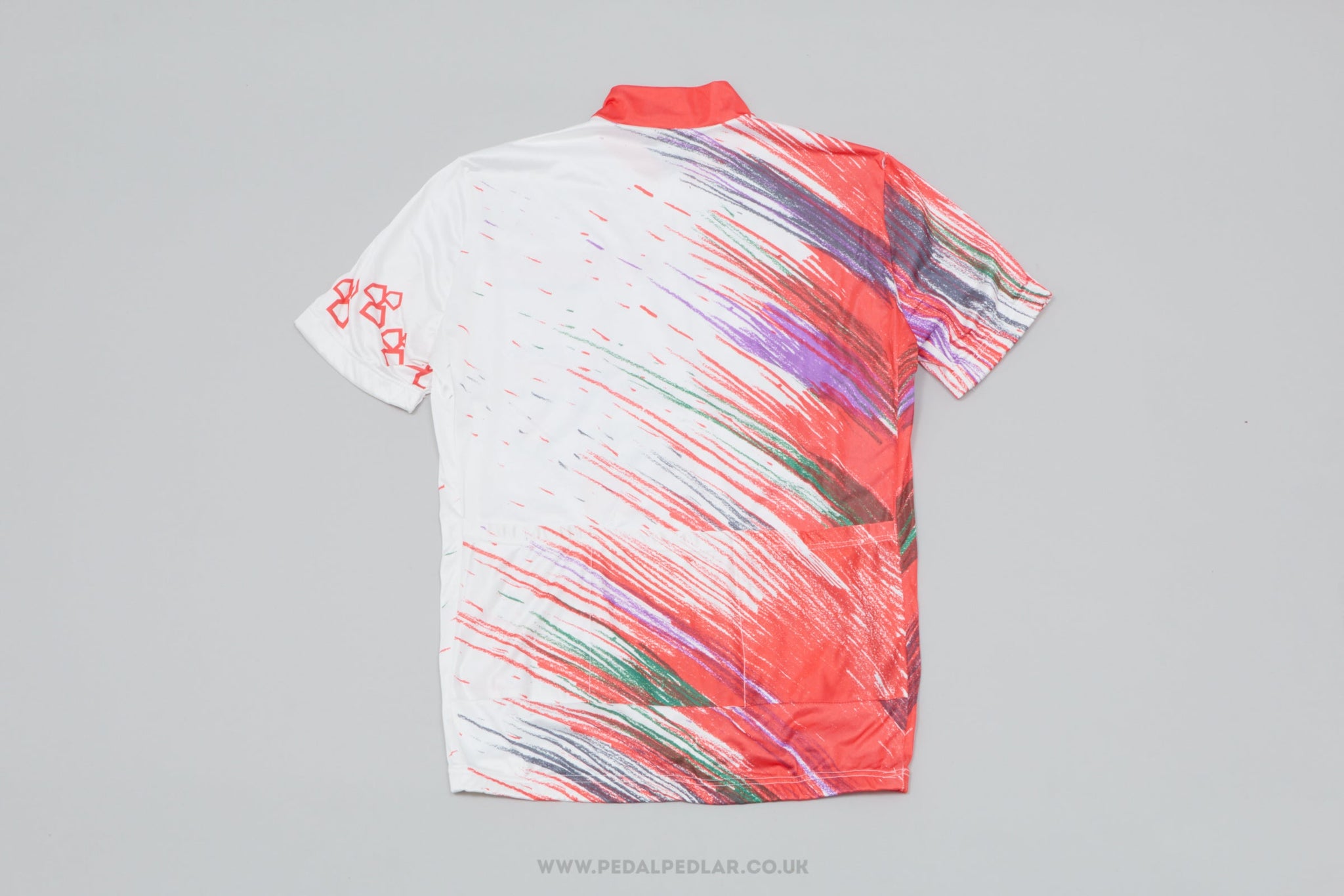 Red and white cycling jersey store