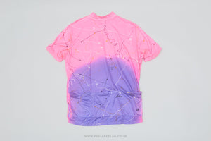 Lahco Purple & Neon Pink w) Squiggles XL Vintage Cycling Jersey - Pedal Pedlar - Clothing For Sale