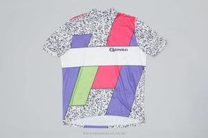 Gonso Multi Coloured / Patterned Large Vintage Cycling Jersey - Pedal Pedlar - Clothing For Sale