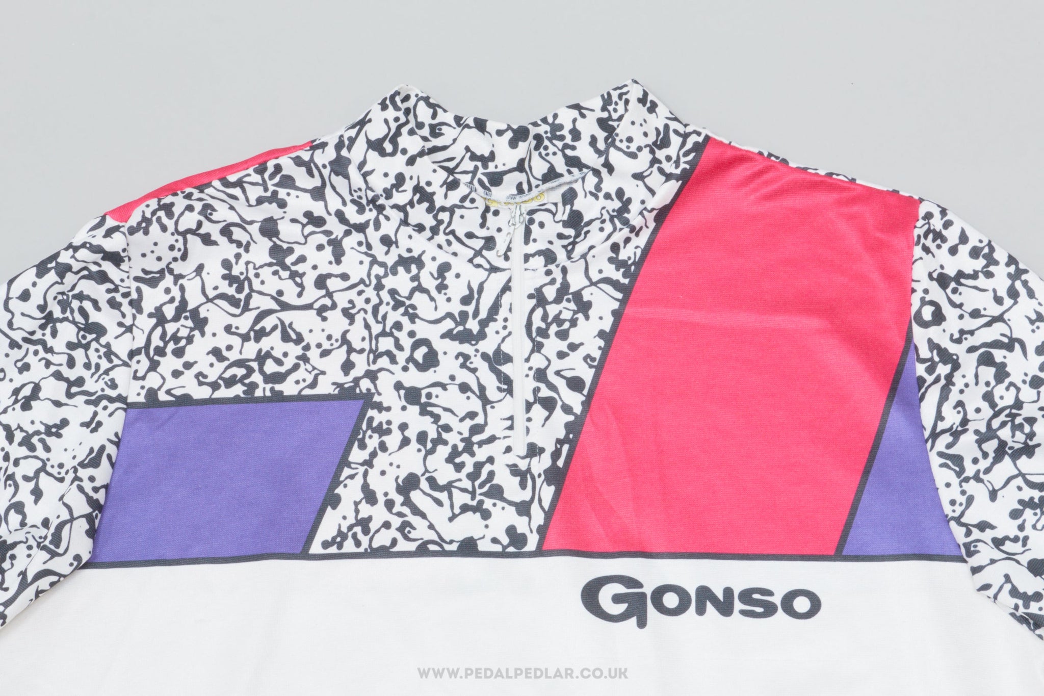 Gonso Multi Coloured Patterned Large Vintage Cycling Jersey