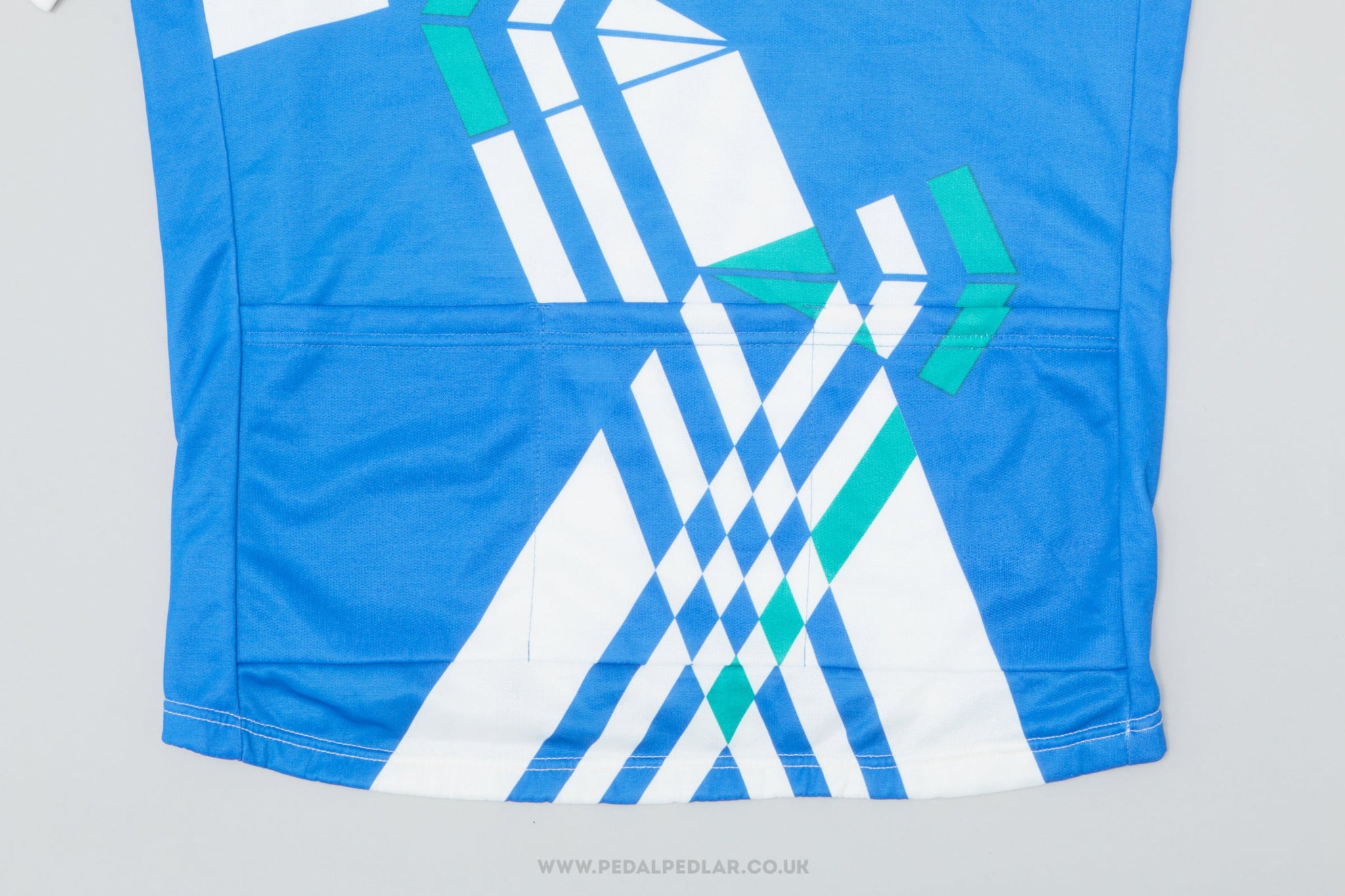 Francesco Moser 51.151 Geometric Large Vintage Cycling Jersey - Pedal Pedlar - Clothing For Sale