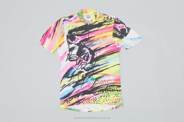 Santini Multi-Coloured / Patterned Medium Classic Cycling Jersey - Pedal Pedlar - Clothing For Sale