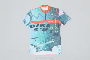 S Bike MTB Multi-Coloured Medium Vintage Cycling Jersey - Pedal Pedlar - Clothing For Sale