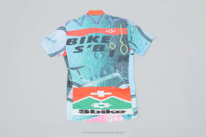 S Bike MTB Multi-Coloured Medium Vintage Cycling Jersey - Pedal Pedlar - Clothing For Sale