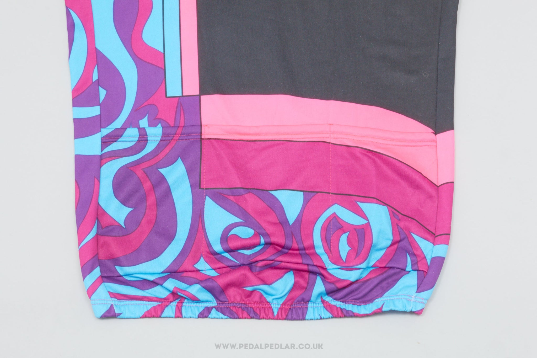 Black / Pink / Purple Medium Vintage Cycling Jersey - Pedal Pedlar - Clothing For Sale