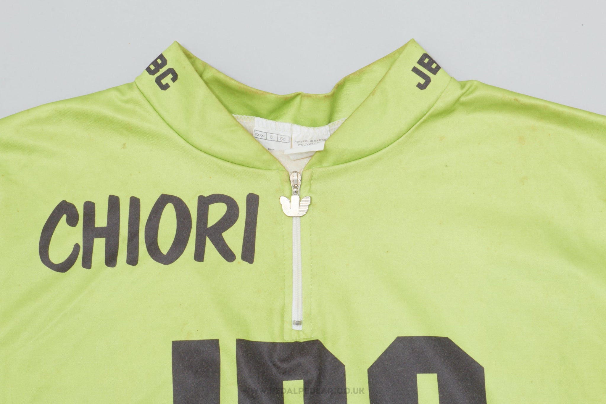 JBC Chiori Green, Purple & Yellow XL Vintage Cycling Jersey - Pedal Pedlar - Clothing For Sale