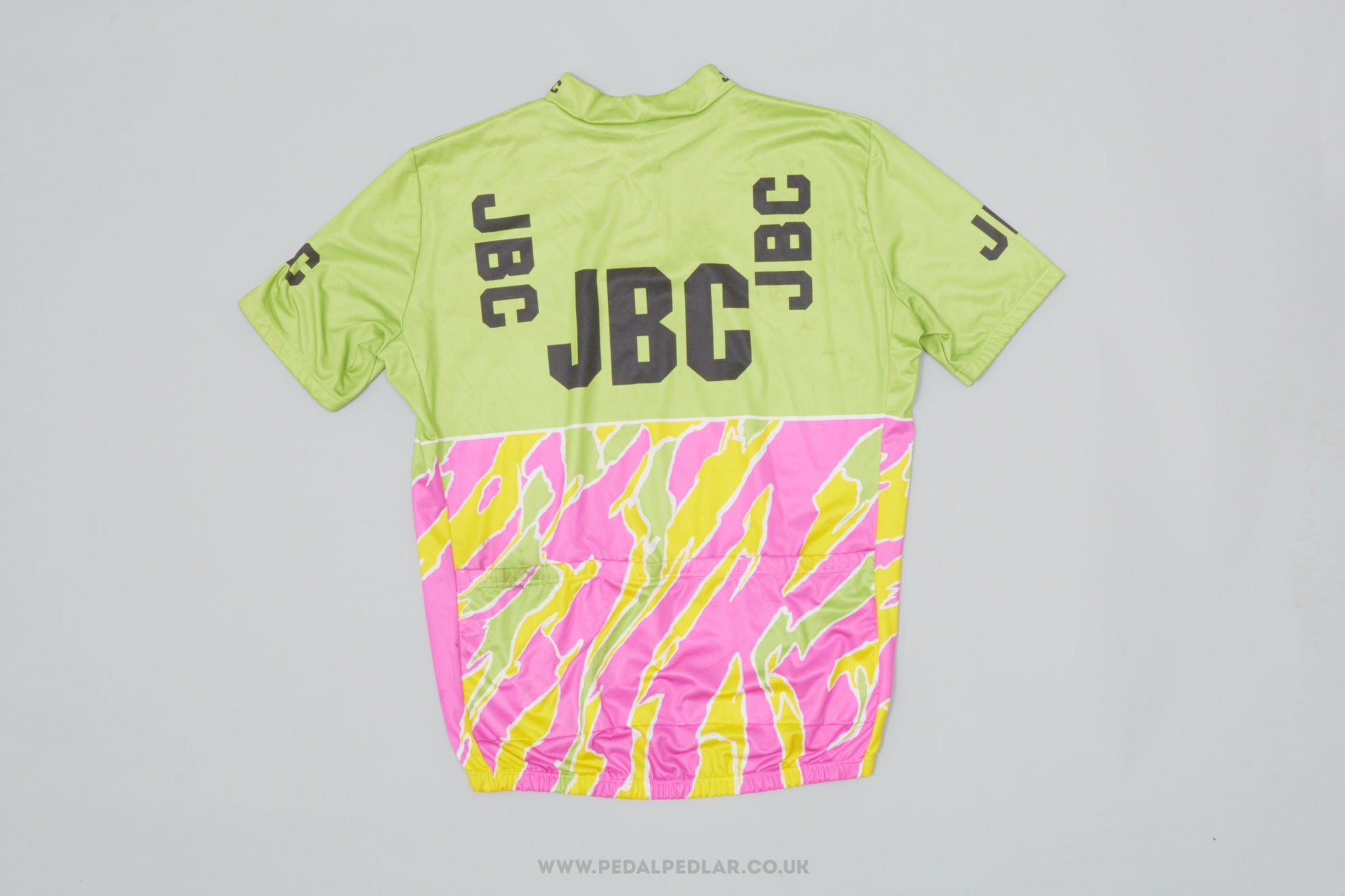JBC Chiori Green, Purple & Yellow XL Vintage Cycling Jersey - Pedal Pedlar - Clothing For Sale
