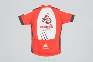Adidas Bike 'n' Soul Red & White Medium Classic Cycling Jersey - Pedal Pedlar - Clothing For Sale