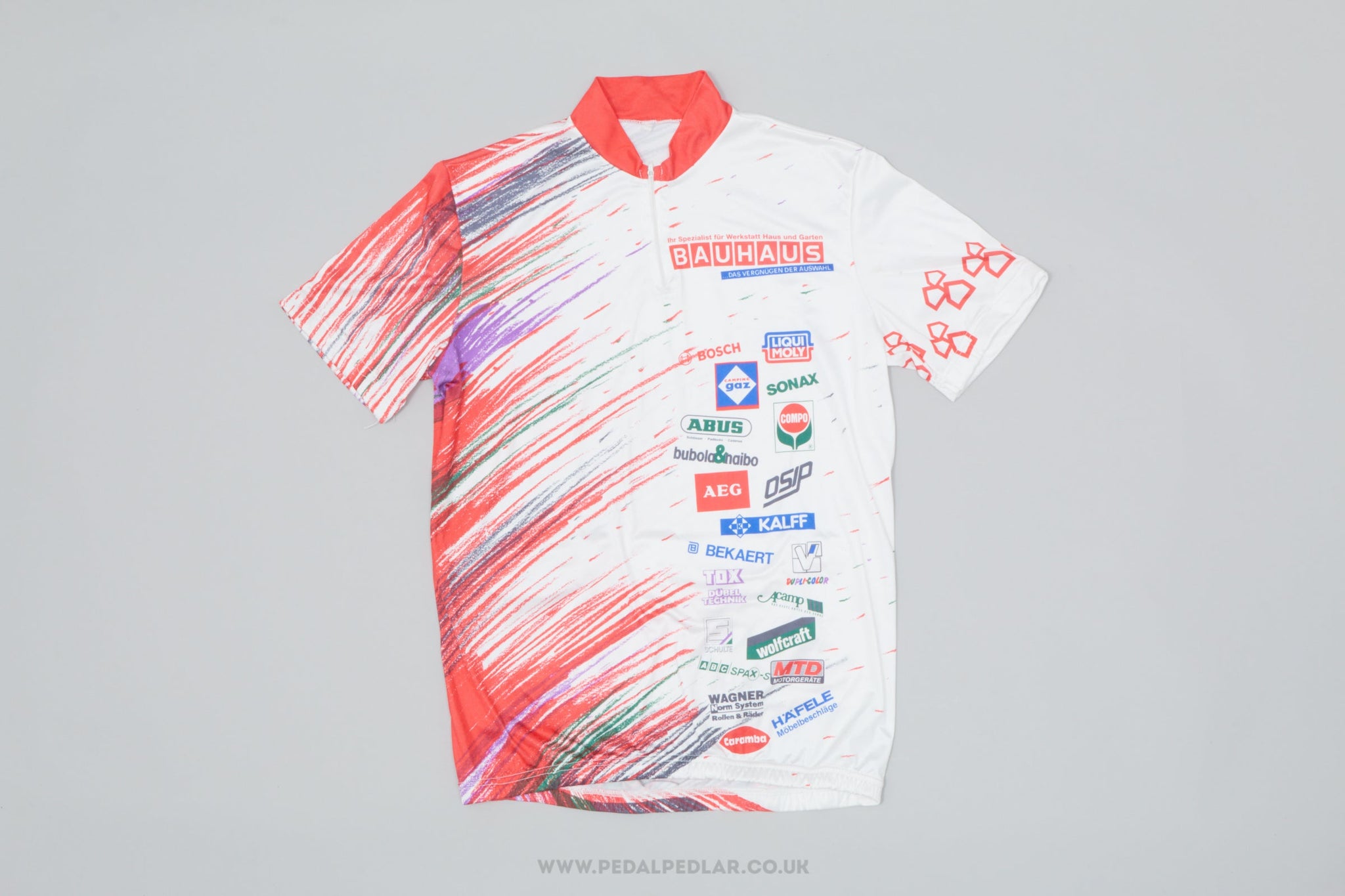 Bauhaus Large Cycling Jersey Vintage Clothing Pedal Pedlar