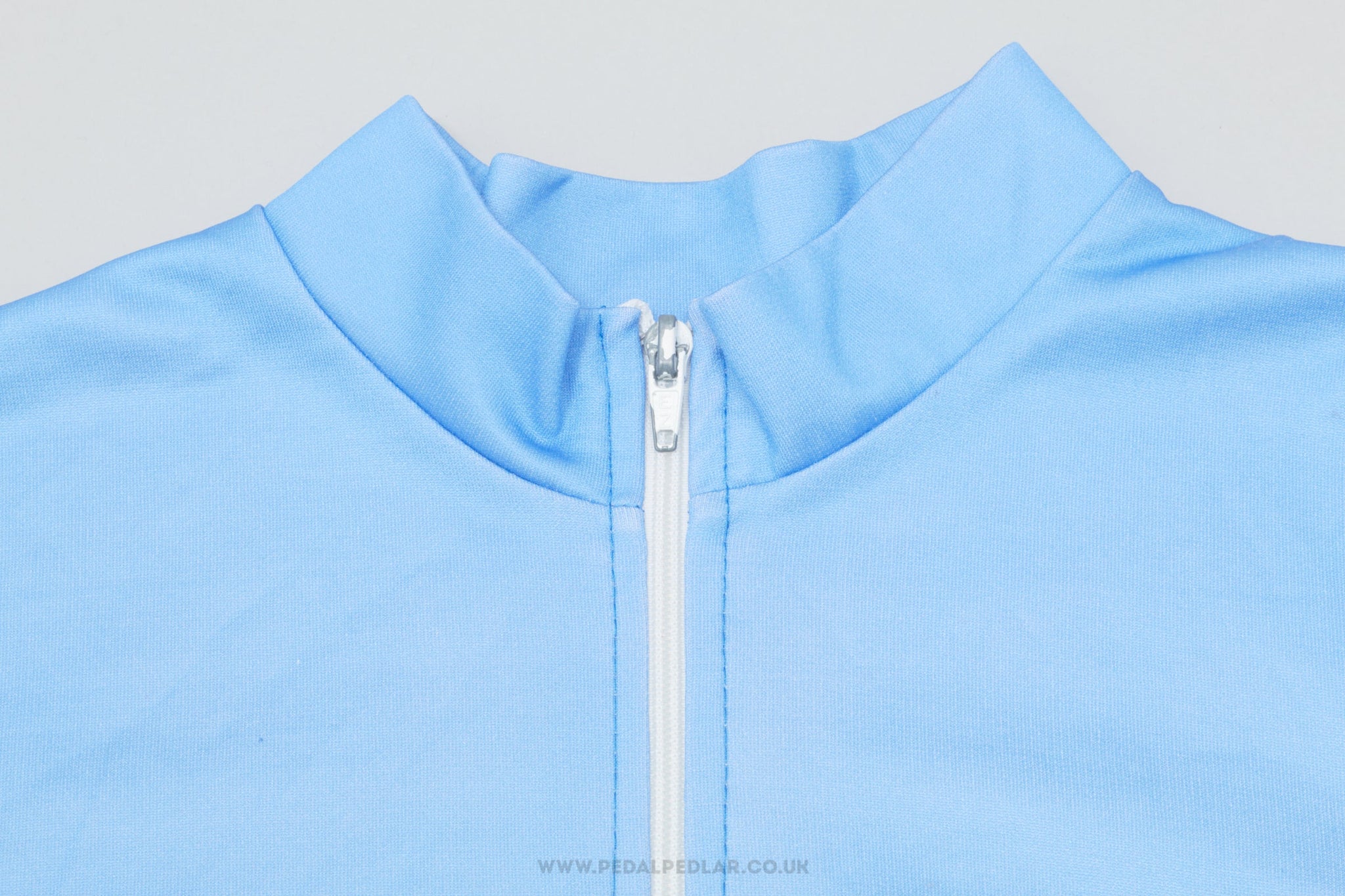 Wal Mar Blue & White Stars XL Vintage Long Sleeved Cycling Jersey - Pedal Pedlar - Clothing For Sale