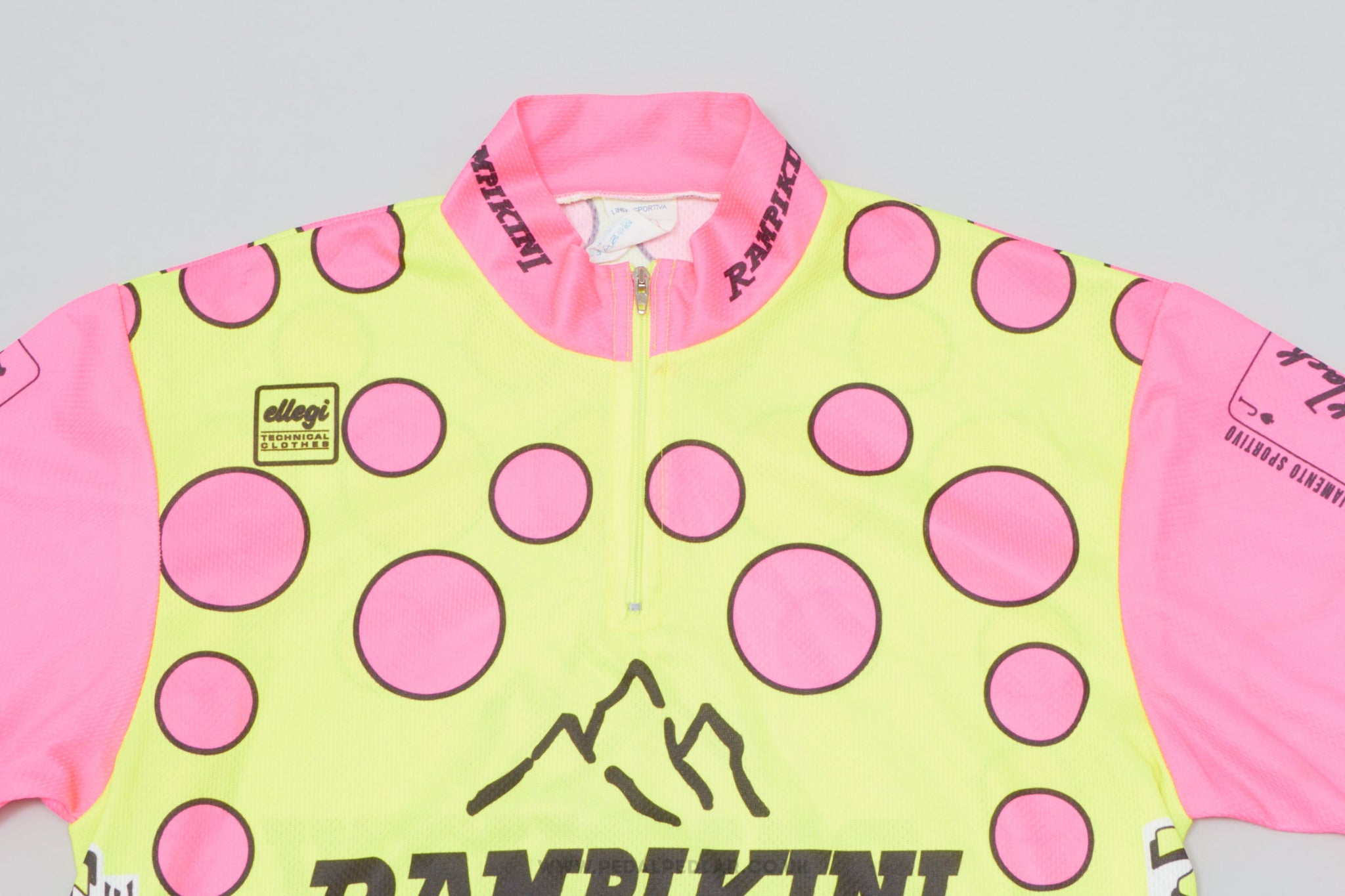 Ellegi Rampikini / Manila Bike Neon Small Vintage Cycling Jersey - Pedal Pedlar - Clothing For Sale