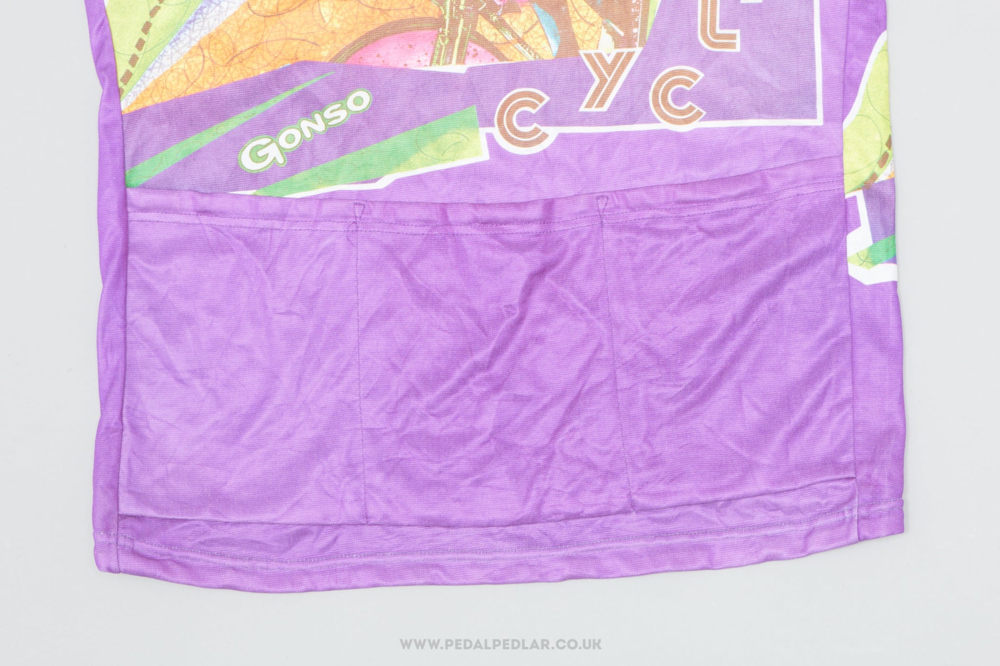 Gonso Purple Time Triallist Small Vintage Cycling Jersey - Pedal Pedlar - Clothing For Sale
