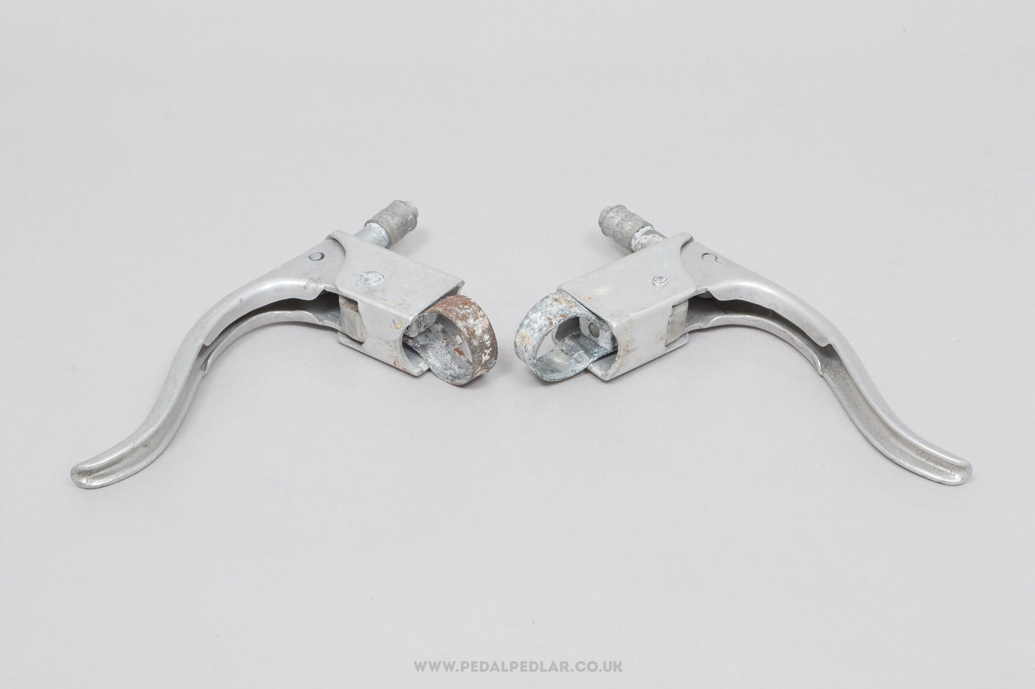 Universal Mod. 61 c.1961 Vintage Non-Aero Drop Bar Brake Levers - Pedal Pedlar - Bike Parts For Sale