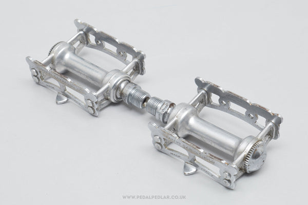 Campagnolo Record Pista (1038) Later Rifled Type Vintage Track Pedals - Pedal Pedlar - Bike Parts For Sale