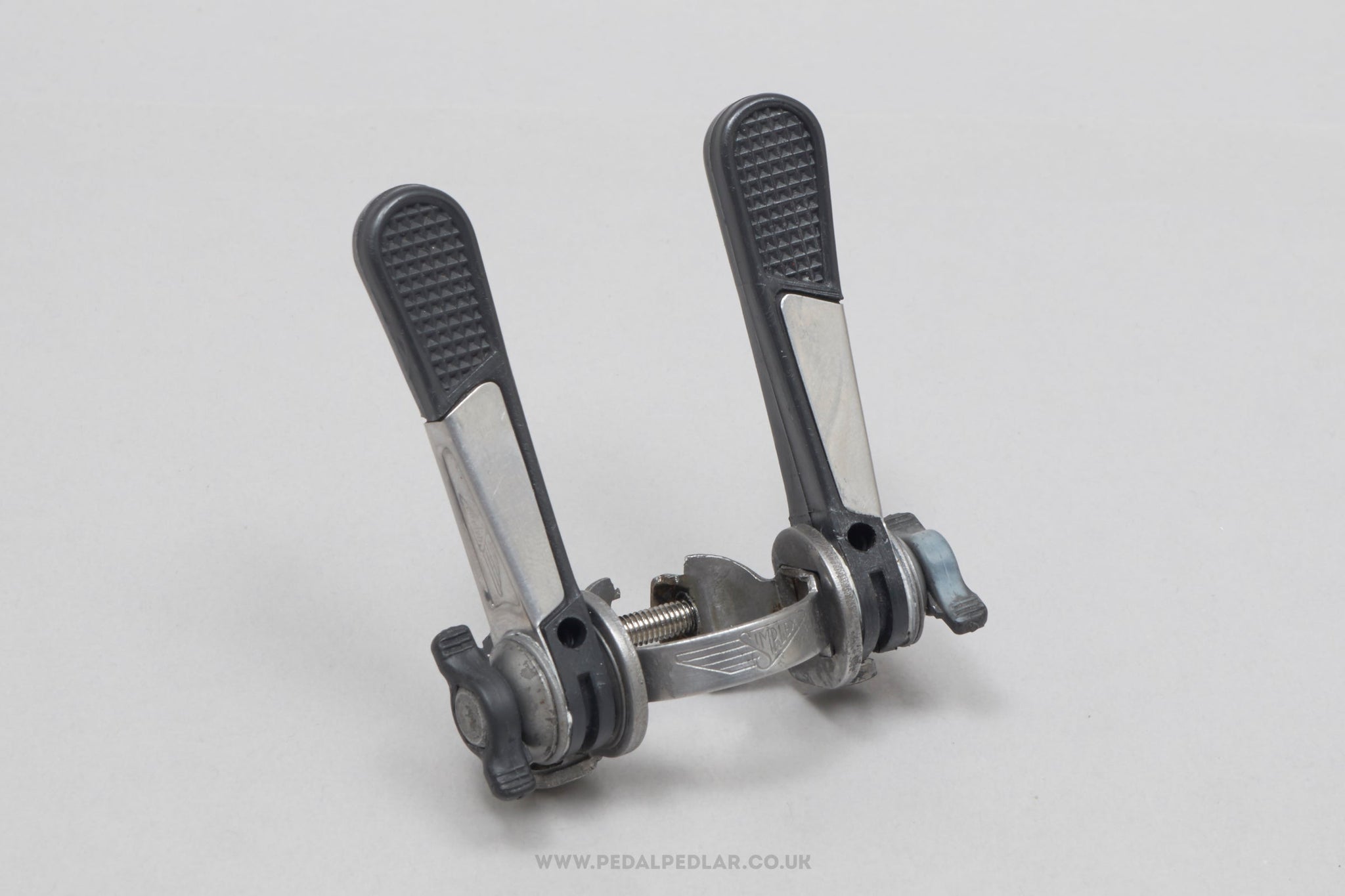 Simplex Prestige (3952) 6th Version Vintage Clamp-On Downtube Shifters