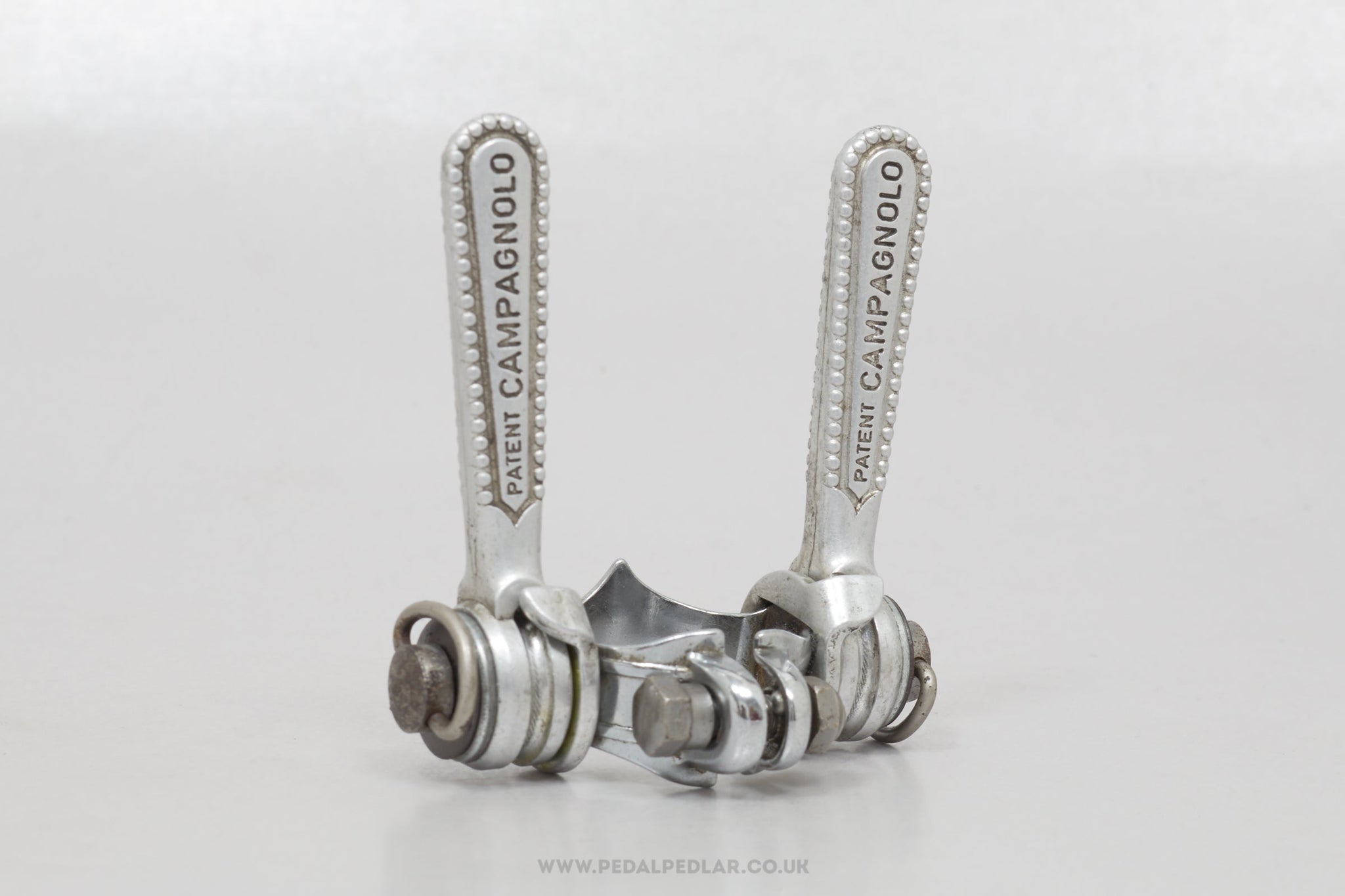 Campagnolo Nuovo / Super Record (1014) Vintage Clamp-On Downtube Shifters