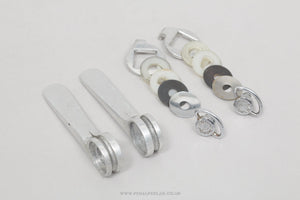 Campagnolo Triomphe (0118042 / 0118043) Vintage Braze-On Downtube Shifters - Pedal Pedlar - Bike Parts For Sale