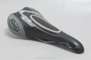 Selle Italia XO Genuine Gel c.2002 Classic Black/Grey Saddle - Pedal Pedlar - Bike Parts For Sale