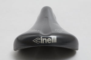 Cinelli MTB c.1990 Classic Black/Grey Plastic Saddle - Pedal Pedlar - Bike Parts For Sale