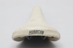 GES Huracan Gold Race Vintage Cream Leather Saddle - Pedal Pedlar - Bike Parts For Sale