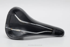 Selle Italia Turbo c.1987 Vintage Black Leather Saddle - Pedal Pedlar - Bike Parts For Sale