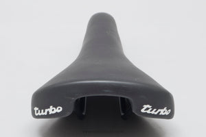 Selle Italia Turbo Reissue Smooth Black Leather Saddle - Pedal Pedlar - Bike Parts For Sale