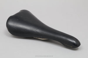 Selle Italia Flite Titanium c.1993 Classic Black Leather Saddle - Pedal Pedlar - Bike Parts For Sale