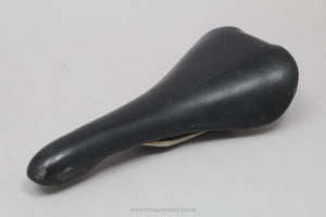 Selle Italia Flite Titanium c.1993 Classic Black Leather Saddle - Pedal Pedlar - Bike Parts For Sale