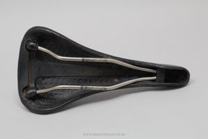 Selle Italia Flite Titanium c.1993 Classic Black Leather Saddle - Pedal Pedlar - Bike Parts For Sale