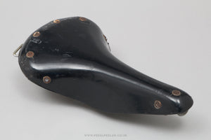 Unbranded Brooks Style Vintage Black Plastic Saddle - Pedal Pedlar - Bike Parts For Sale