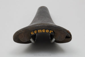 Selle San Marco Concor Supercorsa Vintage Black Leather Saddle - Pedal Pedlar - Bike Parts For Sale