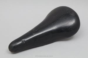 Arius Soffatti Professionale Vintage Black Leather Saddle - Pedal Pedlar - Bike Parts For Sale