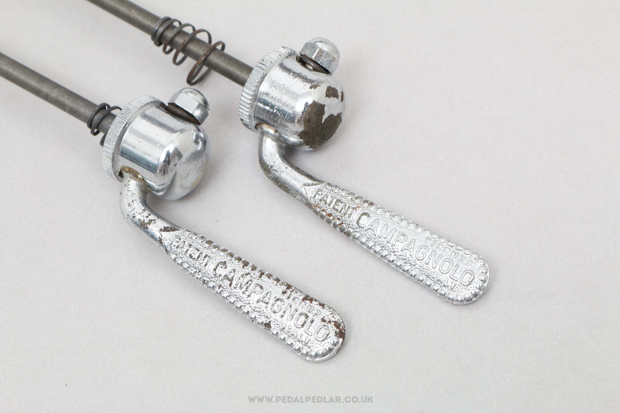 Campagnolo Nuovo/Super Record (1001/3 / 1006/8) Vintage Quick Release Skewers - Pedal Pedlar - Bike Parts For Sale
