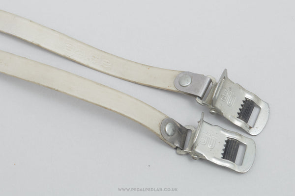 Lapize Nylon Vintage Grey Pedal / Toe Clip Straps - Pedal Pedlar - Bike Parts For Sale