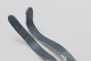 Unbranded Leather Vintage Dark Blue Pedal / Toe Clip Straps - Pedal Pedlar - Bike Parts For Sale