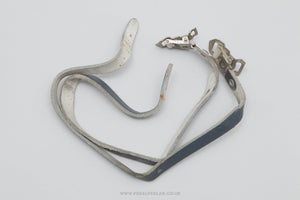 Unbranded Leather Vintage Dark Blue Pedal / Toe Clip Straps - Pedal Pedlar - Bike Parts For Sale