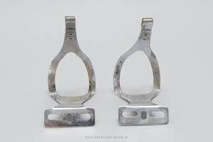 Christophe 50 / 506 'Special' New Logo AFA Stamped Size M/L Vintage Steel Toe Clips / Cages - Pedal Pedlar - Bike Parts For Sale