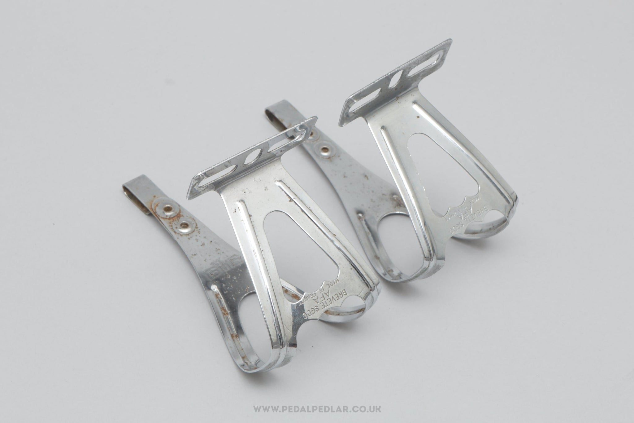 AFA 172 Later Logo Size M Vintage Steel Toe Clips / Cages - Pedal Pedlar - Bike Parts For Sale