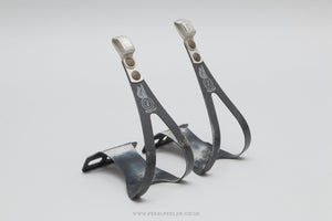 ALE Art. 97/L.D. Black Size M Vintage Alloy Toe Clips / Cages - Pedal Pedlar - Bike Parts For Sale