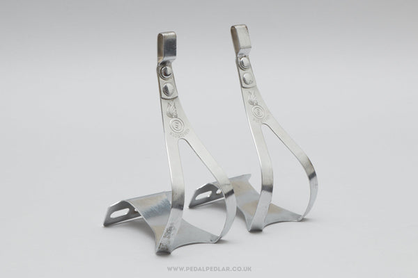 ALE Art. 91 Size M Vintage Steel Toe Clips / Cages - Pedal Pedlar - Bike Parts For Sale