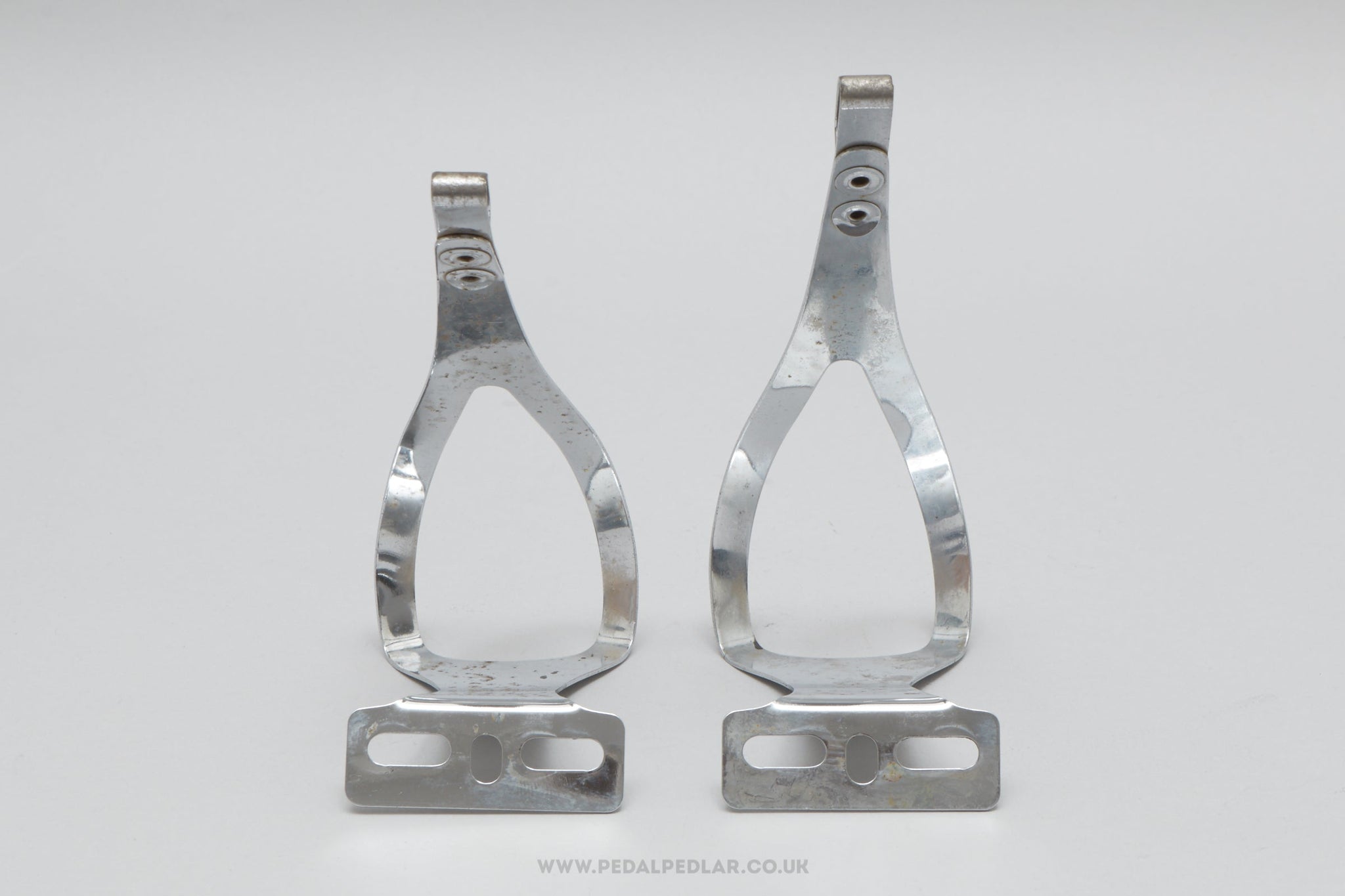 Christophe 50 / 506 New Logo AFA Stamped Size M/L Vintage Steel Toe Clips / Cages - Pedal Pedlar - Bike Parts For Sale