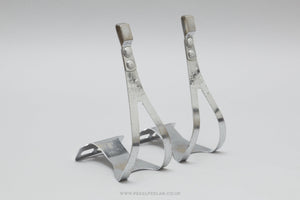 ALE Art. 91 Olmo Stamped Size M Vintage Steel Toe Clips / Cages - Pedal Pedlar - Bike Parts For Sale