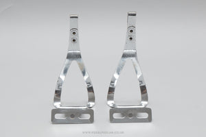 ALE Art. 91 Olmo Stamped Size M Vintage Steel Toe Clips / Cages - Pedal Pedlar - Bike Parts For Sale
