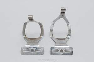 Christophe 50 / 506 New Logo Size M Vintage Steel Toe Clips / Cages - Pedal Pedlar - Bike Parts For Sale