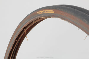 Continental SuperSport 100 Black/Brown Vintage 700 x 28c Road Tyres - Pedal Pedlar - Bike Parts For Sale