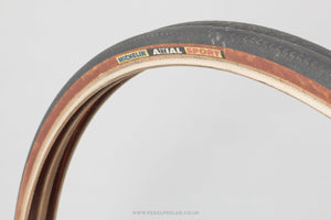 Michelin Axial Sport Black/Brown Classic 700 x 23c Road Tyres - Pedal Pedlar - Bike Parts For Sale