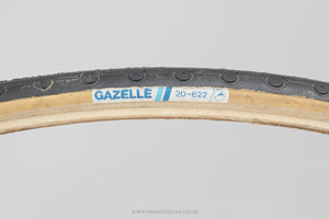 Gazelle Vuelta Black/Skin Vintage 700 x 20c Road Tyres - Pedal Pedlar - Bike Parts For Sale