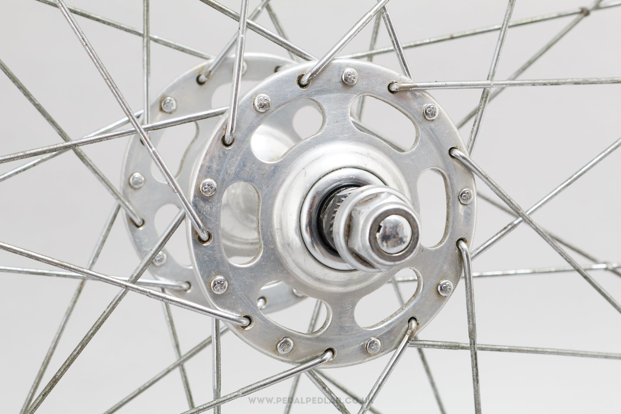 Campagnolo Record Pista (1036) / Mavic GP4 Red Label Vintage 28"/700c Tubular Track Wheels - Pedal Pedlar - Bicycle Wheels For Sale